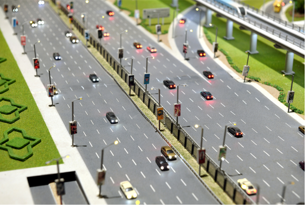 Vue 3D d'un projet d'aménagement urbain