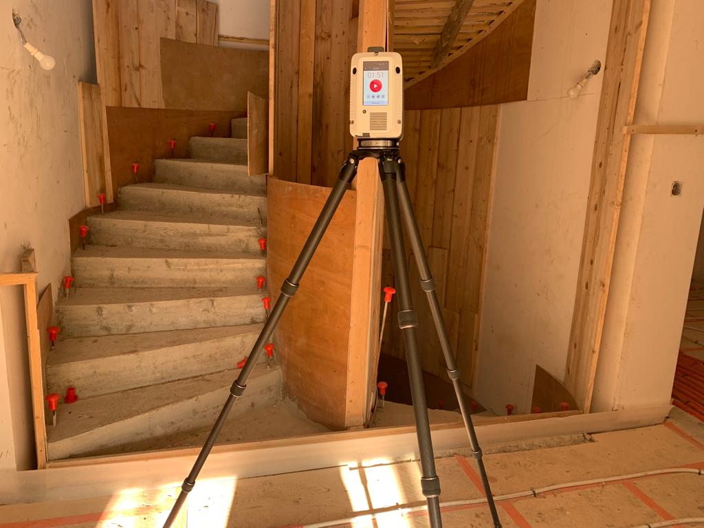 Suivi du chantier par real time data by 3D scanning during construction