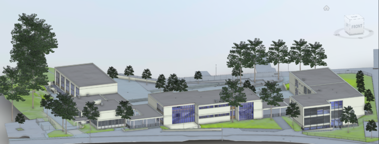 Complexe scolaire relevé par scanner 3D
