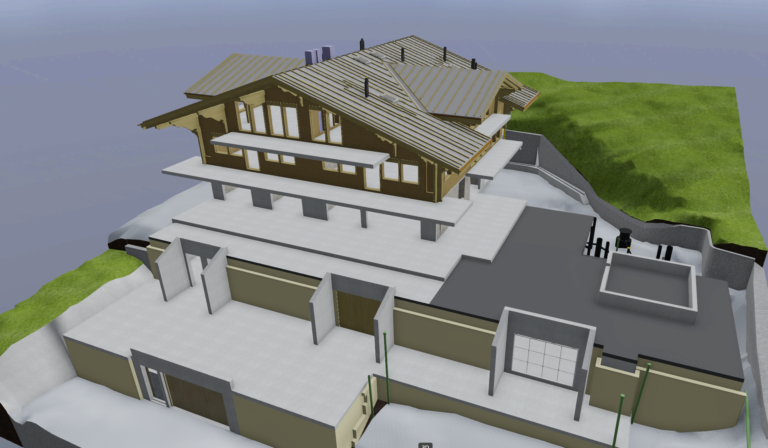 Relevé d'un bâtiment sous construction et maquette 3D pour veryfier la situation actuelle et faciliter les commandes
