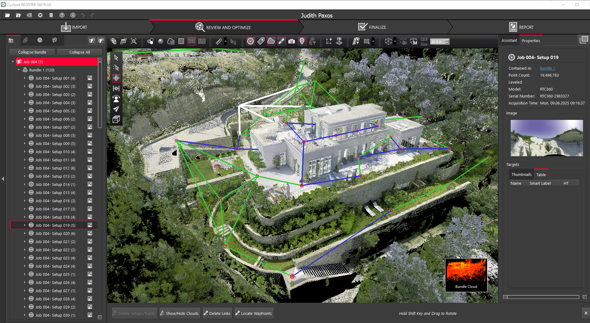 nuage de points LGSX E57 RCP Leica Register 360